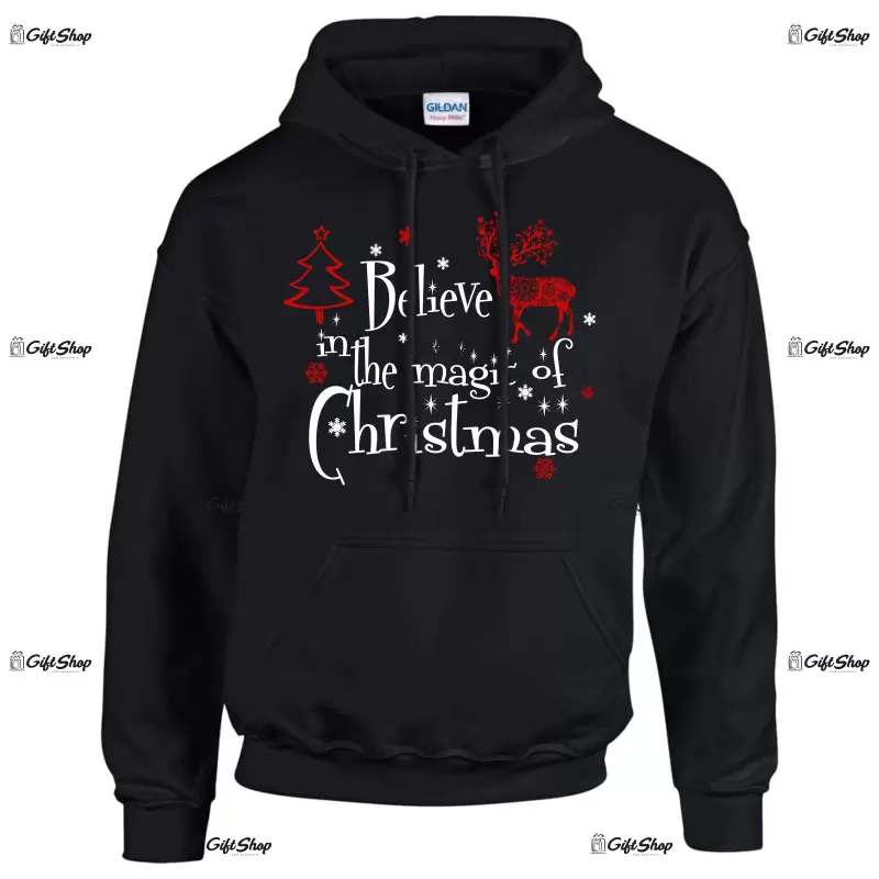 Belive in the magic of christmas, hanorac cu mesaj